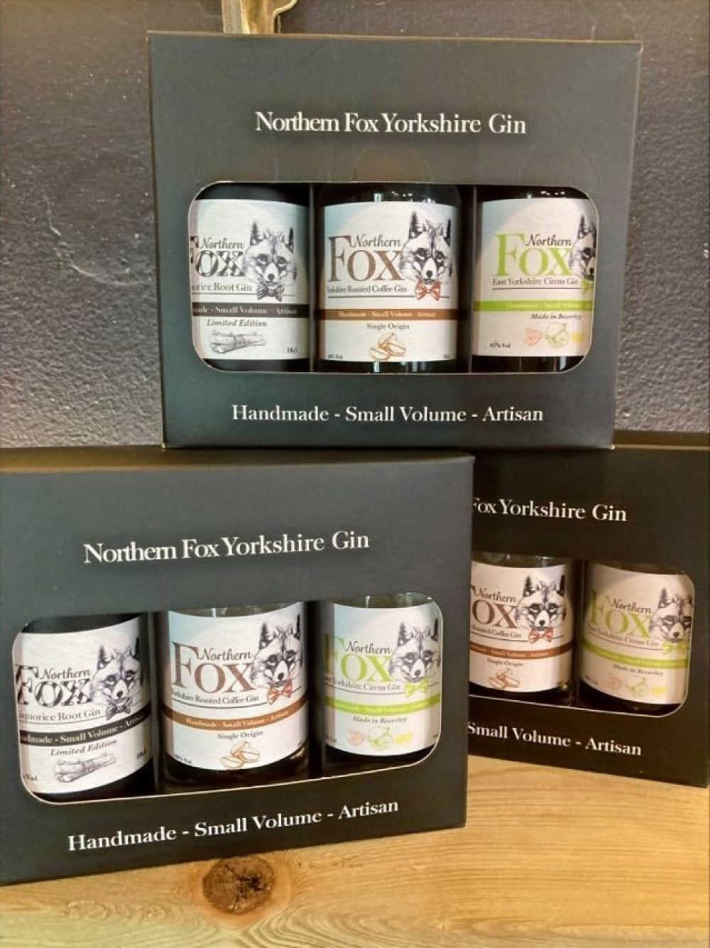 Northern Fox Gin Classic gift set (black)