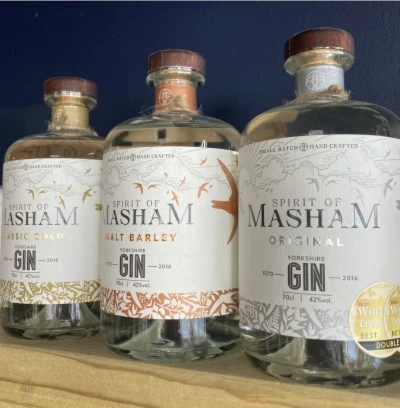 Spirit of Masham Gin - Our Gin is hand crafted using the traditional London Dry Gin method. We utilise small batch production in a handmade copper alembic still at our Distillery in Masham in the Yorkshire Dales. 'A true Yorkshire Dry Gin'; beautifully smooth, flavoursome & well balanced.

70cl  42% ABV

Flavours:- Original, Classic Gold, Chocolate Malt Barley, Rhubarb