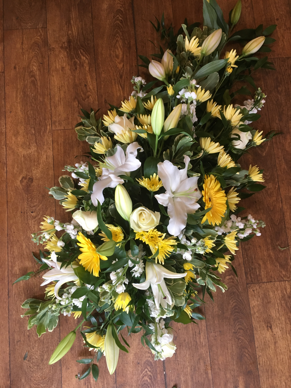 Sunlit Grace Casket Spray